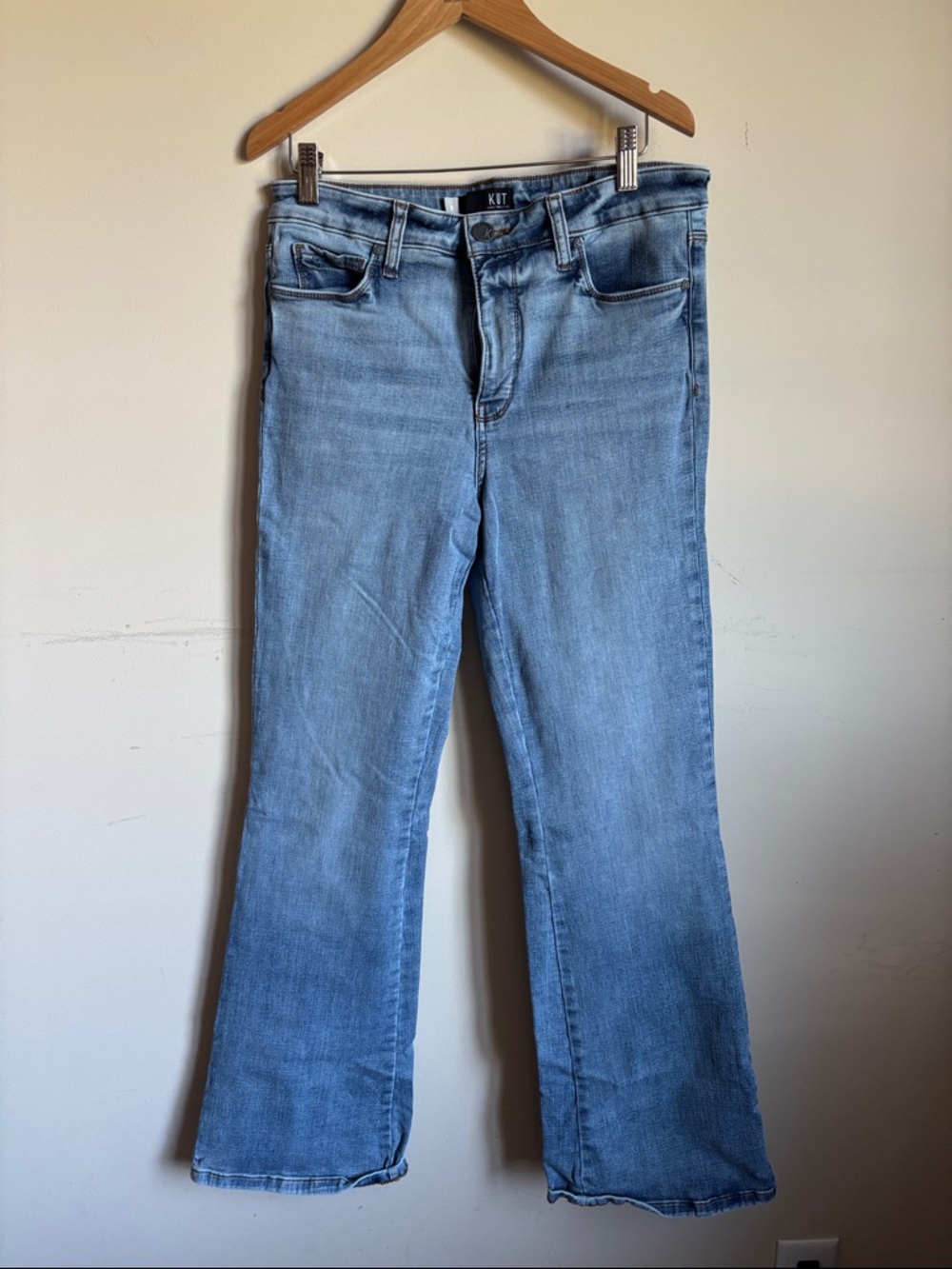 Kut from the Kloth Light Wash Wide Leg Jeans